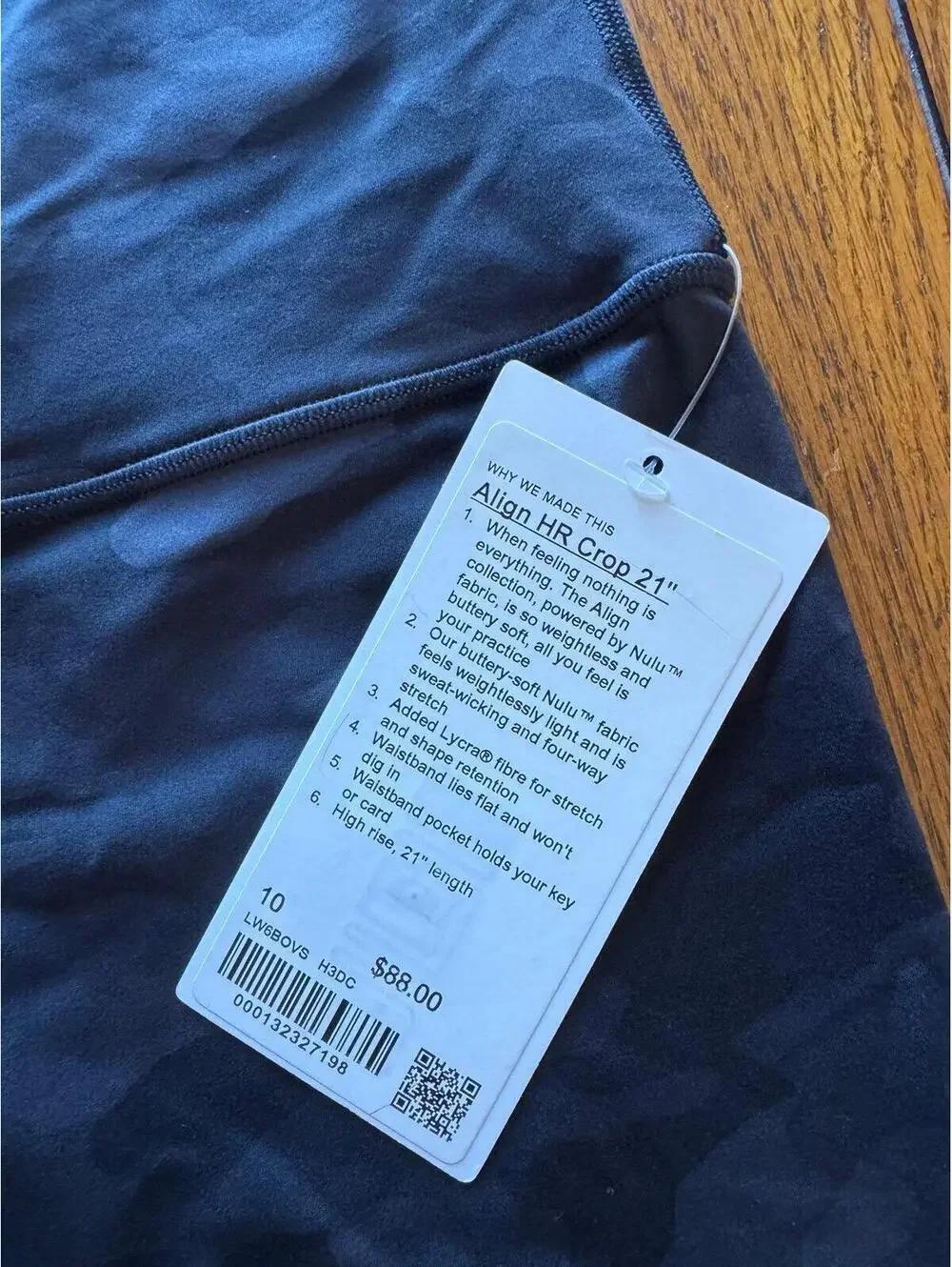 Lululemon Align High Rise 21” Heritage Camo Black H3DC Size 10 NWT